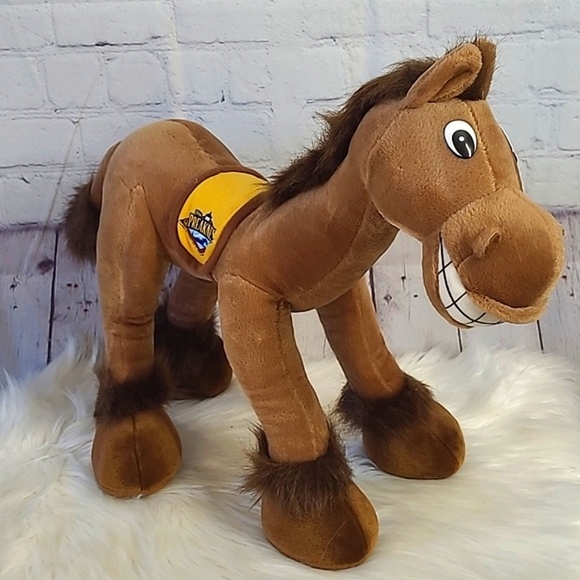 Vintage Other - NWOT Vintage Y2K 2005 Preakness Kentucky Derby Horse Bendable Plush Stuffed Toy